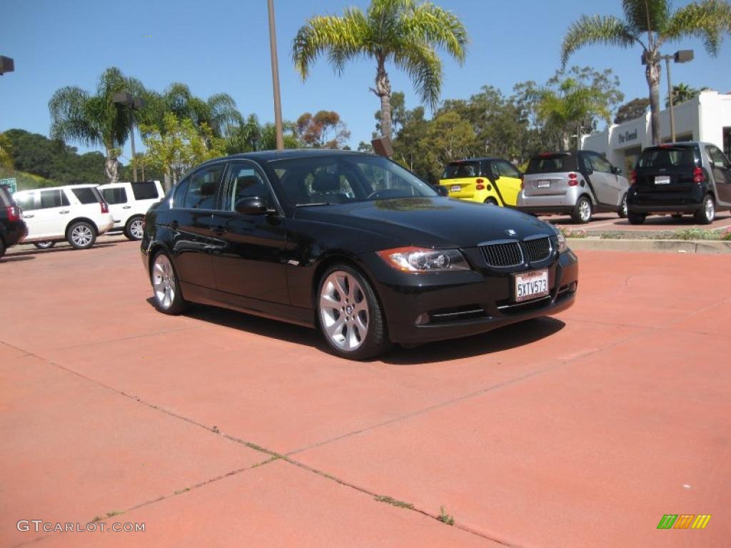 2007 3 Series 335i Sedan - Jet Black / Black photo #7