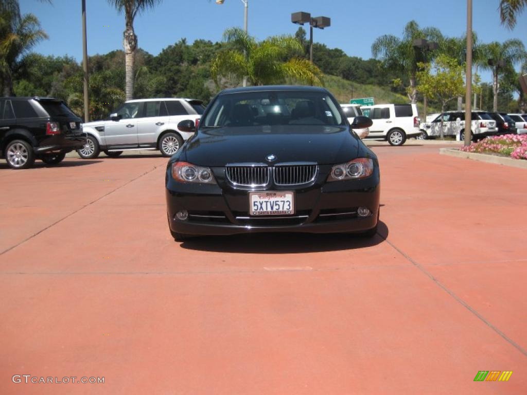 2007 3 Series 335i Sedan - Jet Black / Black photo #8