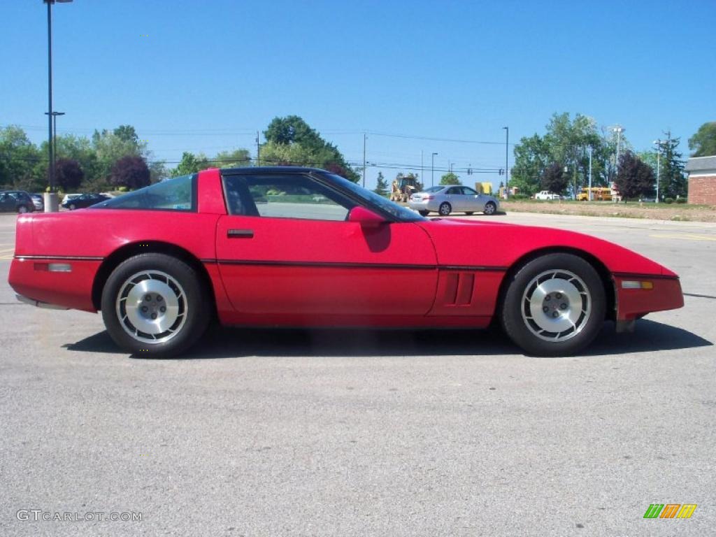 1987 Corvette Coupe - Bright Red / Black photo #6
