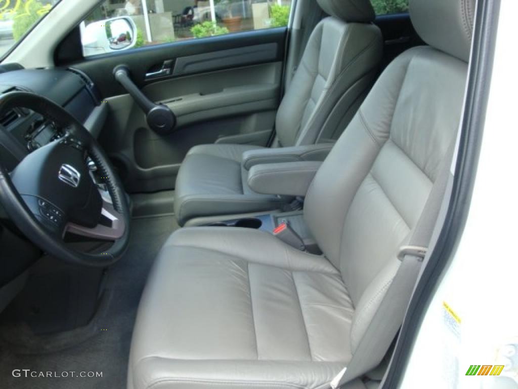 2009 CR-V EX-L 4WD - Taffeta White / Gray photo #8
