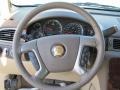 2010 Chevrolet Suburban Light Cashmere/Dark Cashmere Interior Steering Wheel Photo