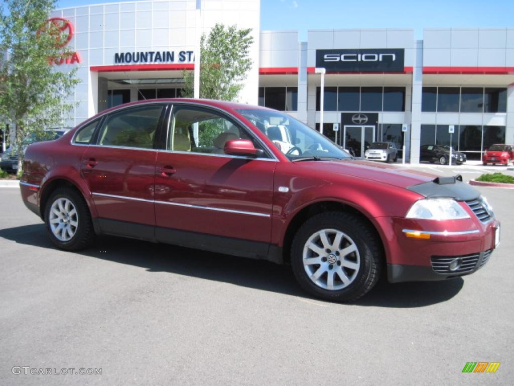 2003 Passat GLS Sedan - Colorado Red Pearl / Beige photo #1