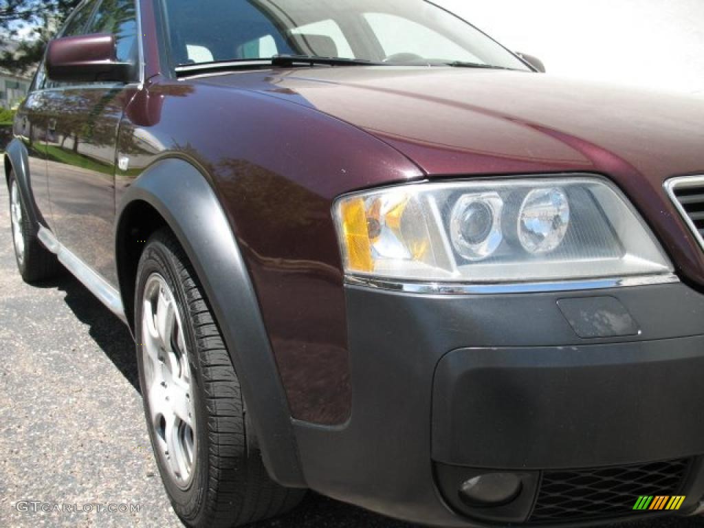 2003 Allroad 2.7T quattro - Burgundy Red / Platinum/Saber Black photo #3
