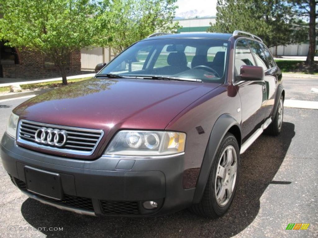 2003 Allroad 2.7T quattro - Burgundy Red / Platinum/Saber Black photo #4