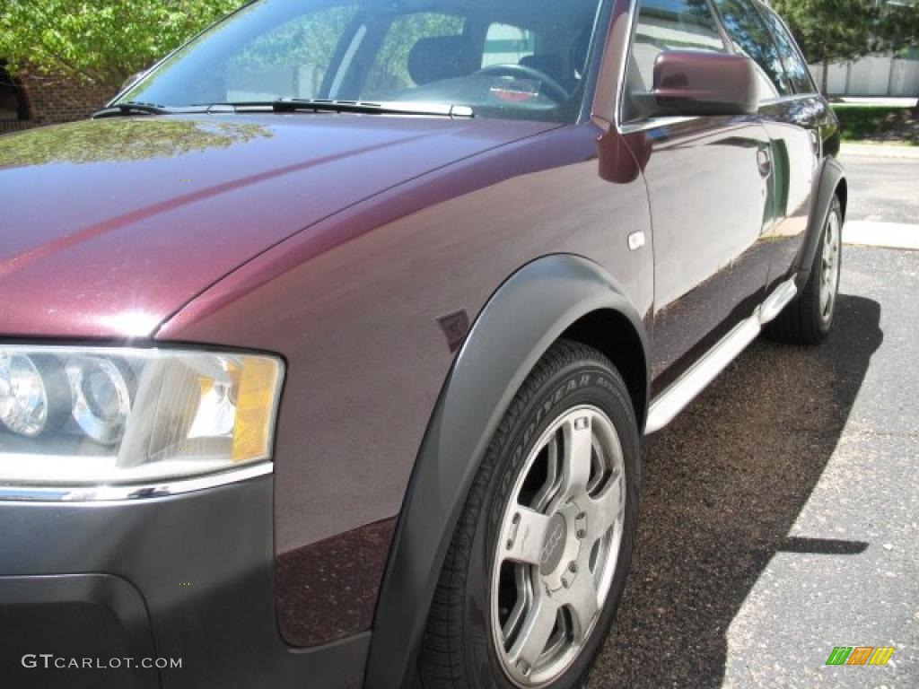 2003 Allroad 2.7T quattro - Burgundy Red / Platinum/Saber Black photo #5
