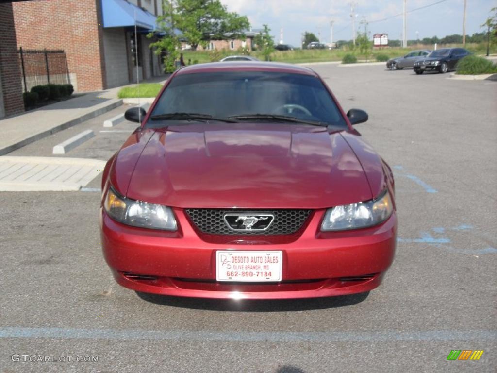 2003 Mustang V6 Coupe - Redfire Metallic / Medium Graphite photo #2