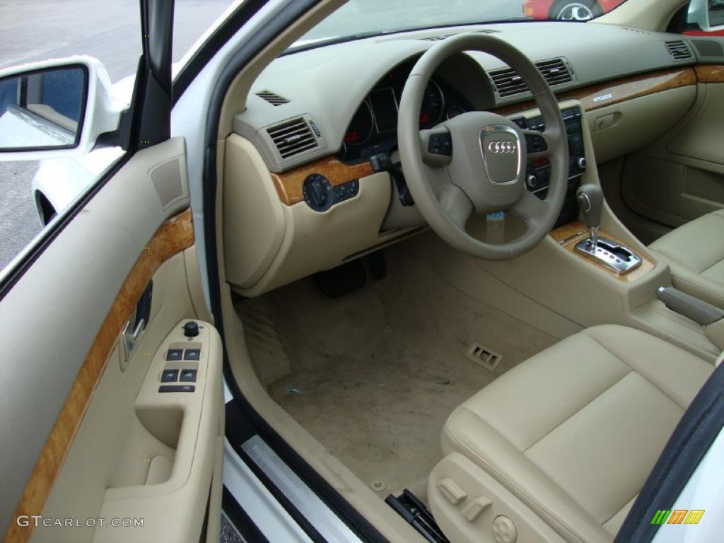 2008 A4 2.0T Special Edition quattro Sedan - Ibis White / Beige photo #12
