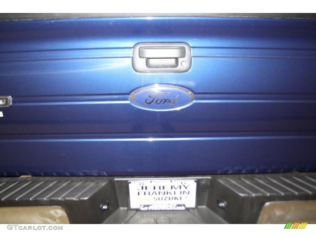 2010 F150 XLT SuperCrew 4x4 - Dark Blue Pearl Metallic / Medium Stone photo #5