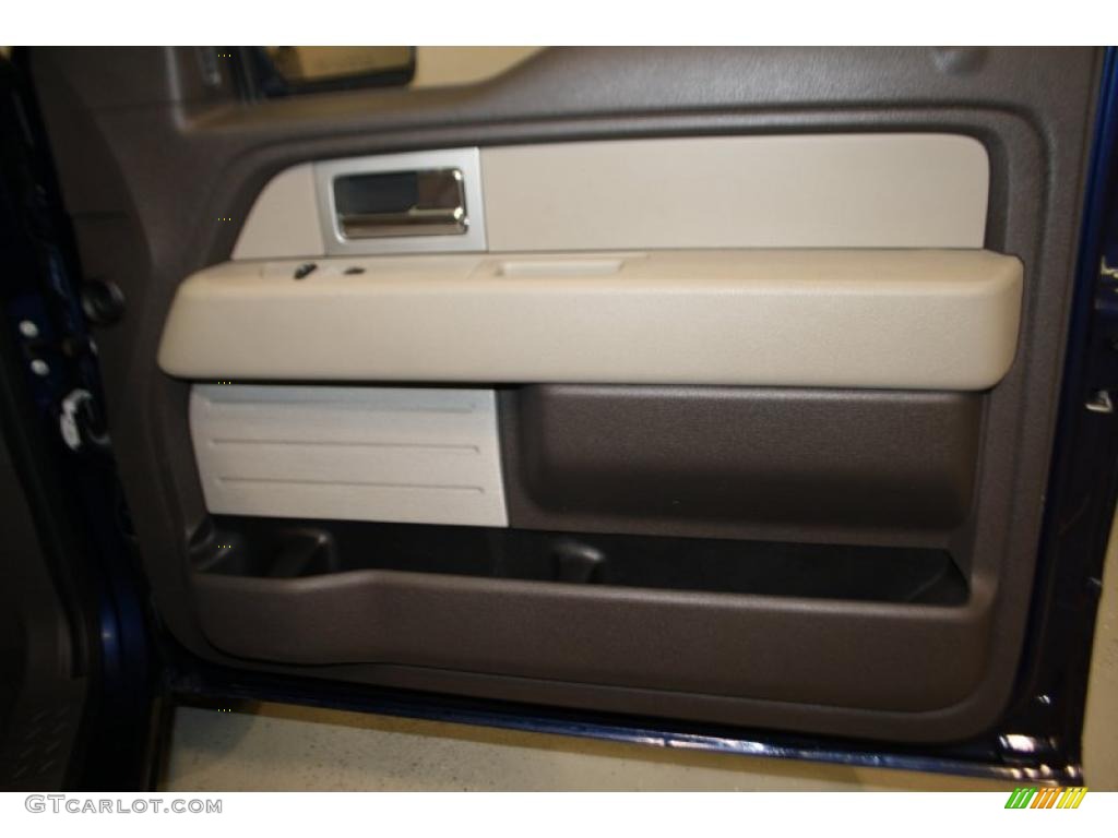 2010 F150 XLT SuperCrew 4x4 - Dark Blue Pearl Metallic / Medium Stone photo #10