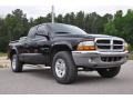 2001 Black Dodge Dakota SLT Club Cab 4x4  photo #1