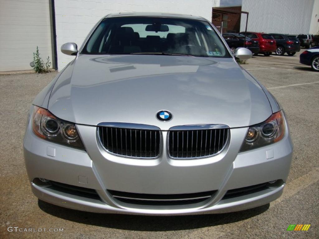 2006 3 Series 330i Sedan - Titanium Silver Metallic / Black photo #3