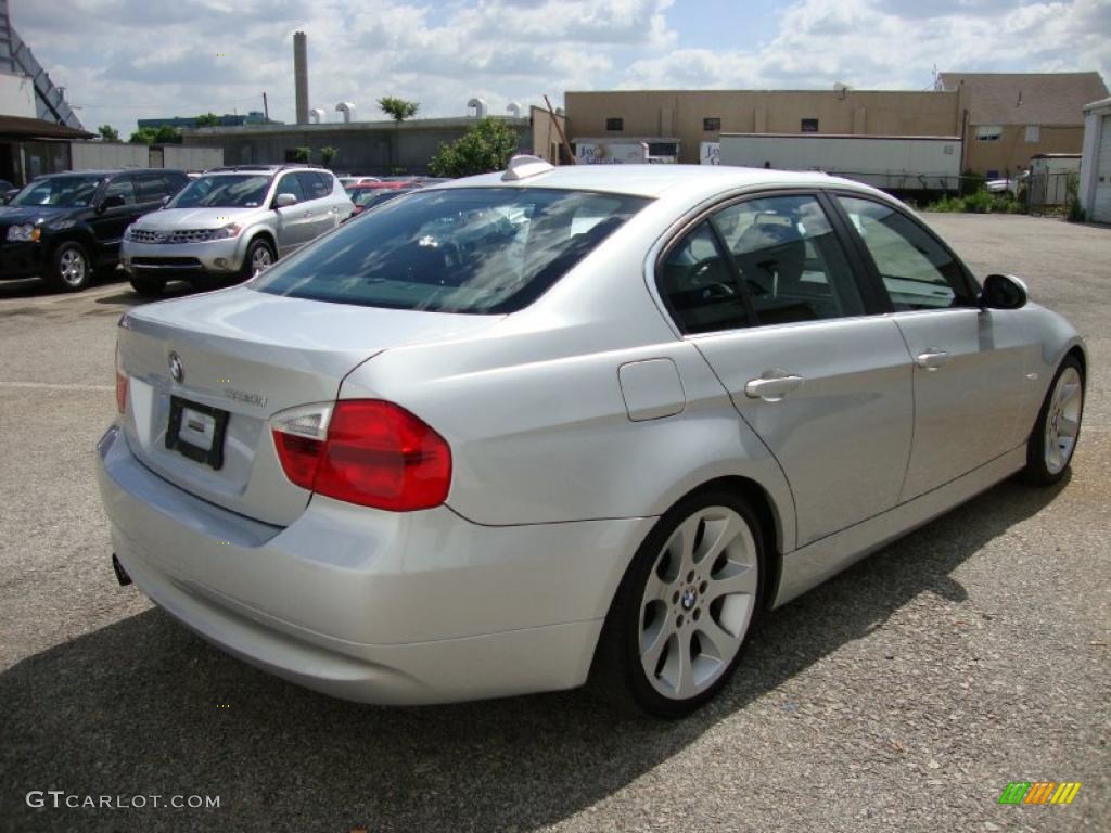 2006 3 Series 330i Sedan - Titanium Silver Metallic / Black photo #8