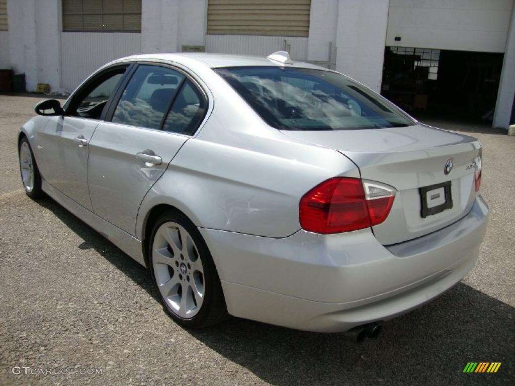 2006 3 Series 330i Sedan - Titanium Silver Metallic / Black photo #10