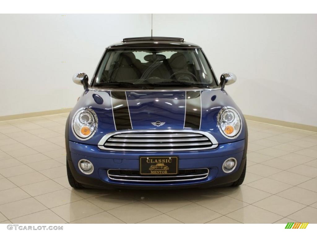 2007 Cooper Hardtop - Lightning Blue Metallic / Carbon Black/Black photo #2
