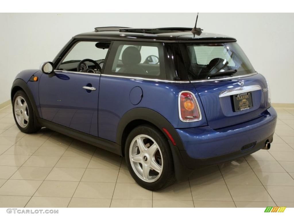 2007 Cooper Hardtop - Lightning Blue Metallic / Carbon Black/Black photo #5