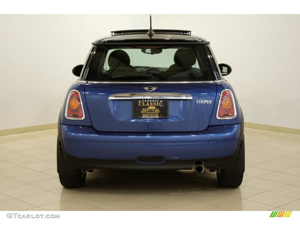 2007 Cooper Hardtop - Lightning Blue Metallic / Carbon Black/Black photo #6