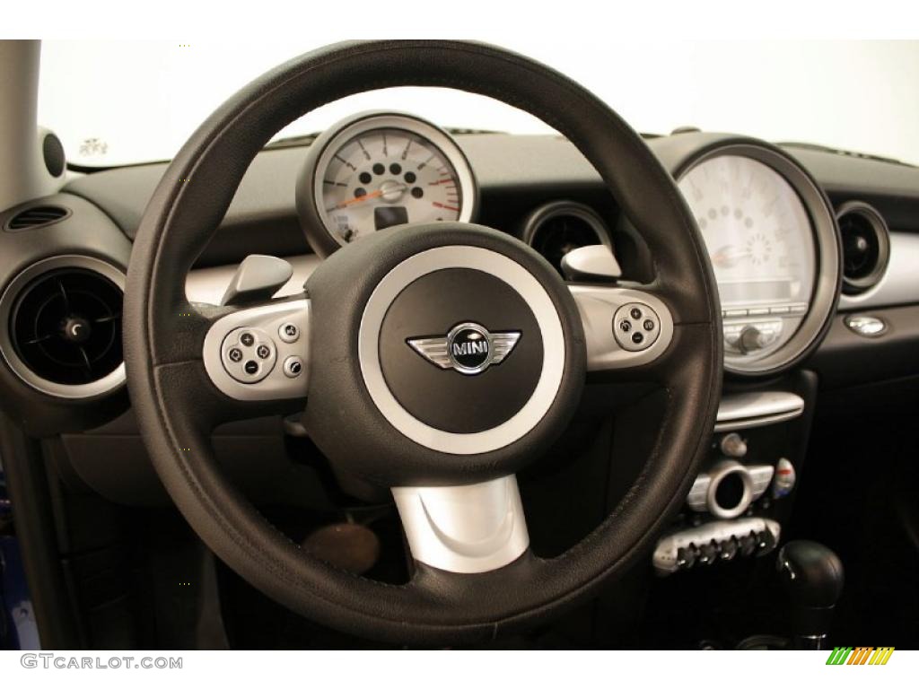 2007 Cooper Hardtop - Lightning Blue Metallic / Carbon Black/Black photo #13