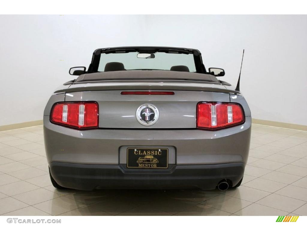 2010 Mustang V6 Convertible - Sterling Grey Metallic / Charcoal Black photo #6