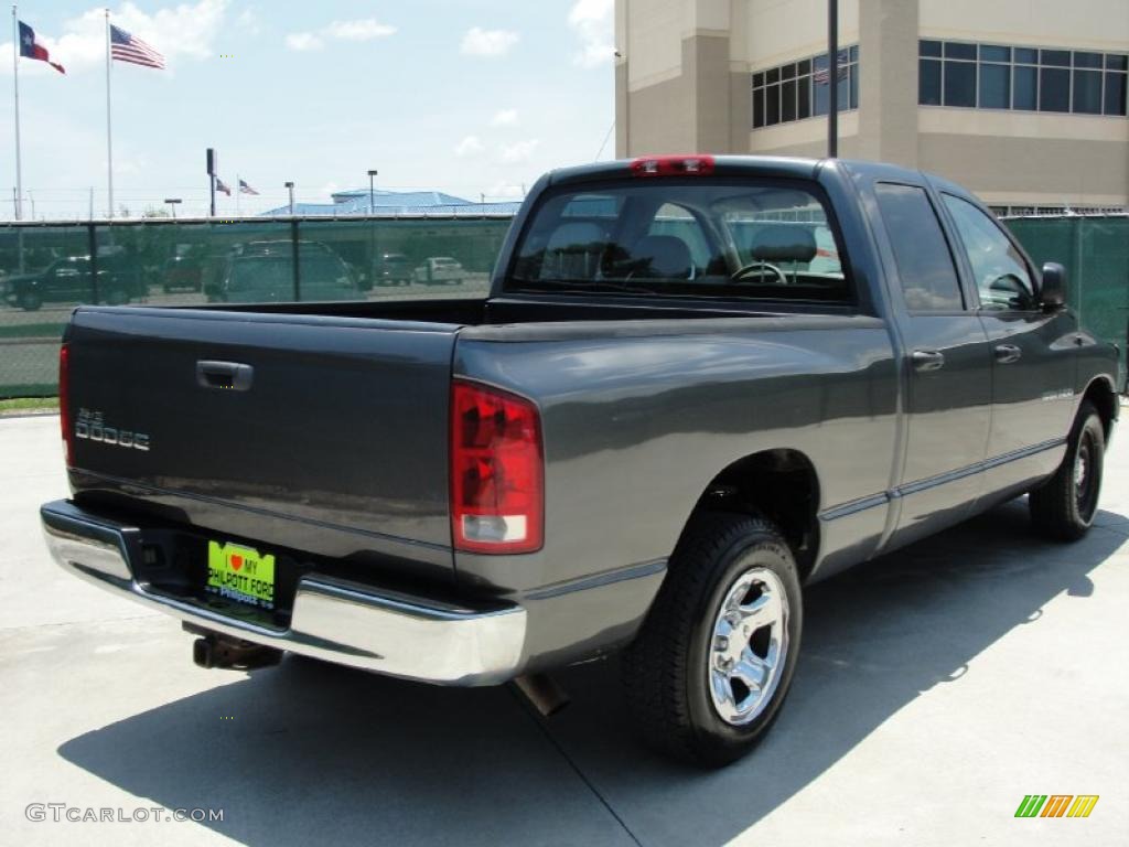 2004 Ram 1500 SLT Quad Cab - Graphite Metallic / Dark Slate Gray photo #3