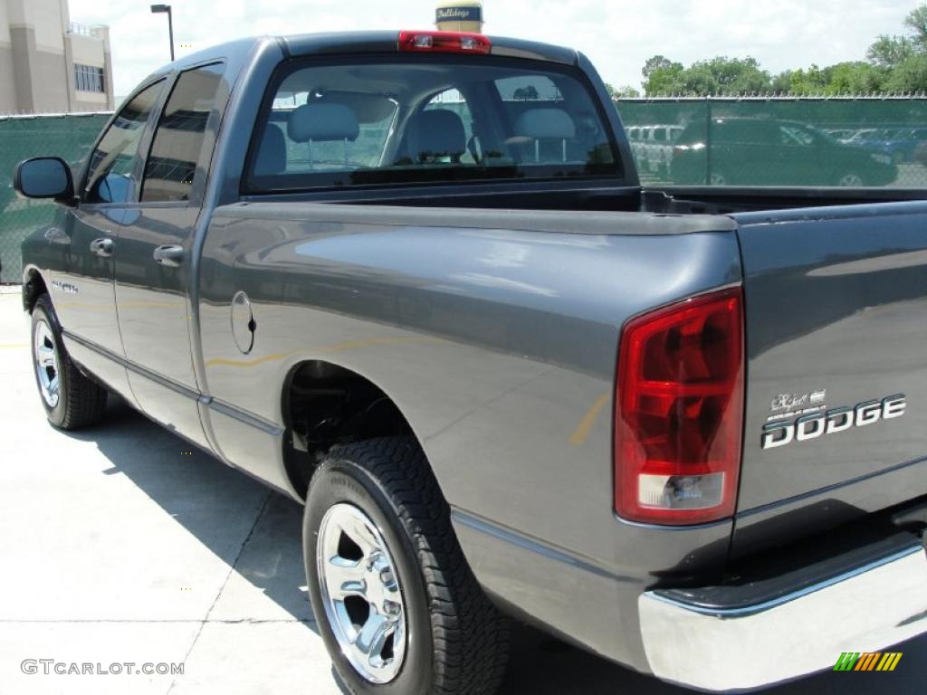 2004 Ram 1500 SLT Quad Cab - Graphite Metallic / Dark Slate Gray photo #5