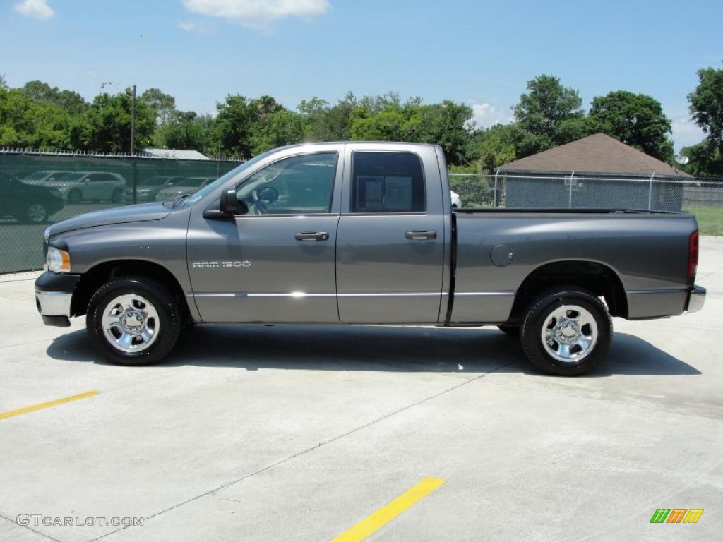 2004 Ram 1500 SLT Quad Cab - Graphite Metallic / Dark Slate Gray photo #6