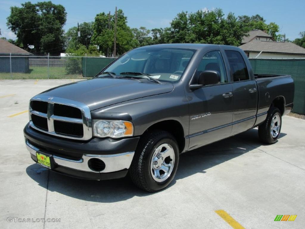 2004 Ram 1500 SLT Quad Cab - Graphite Metallic / Dark Slate Gray photo #7