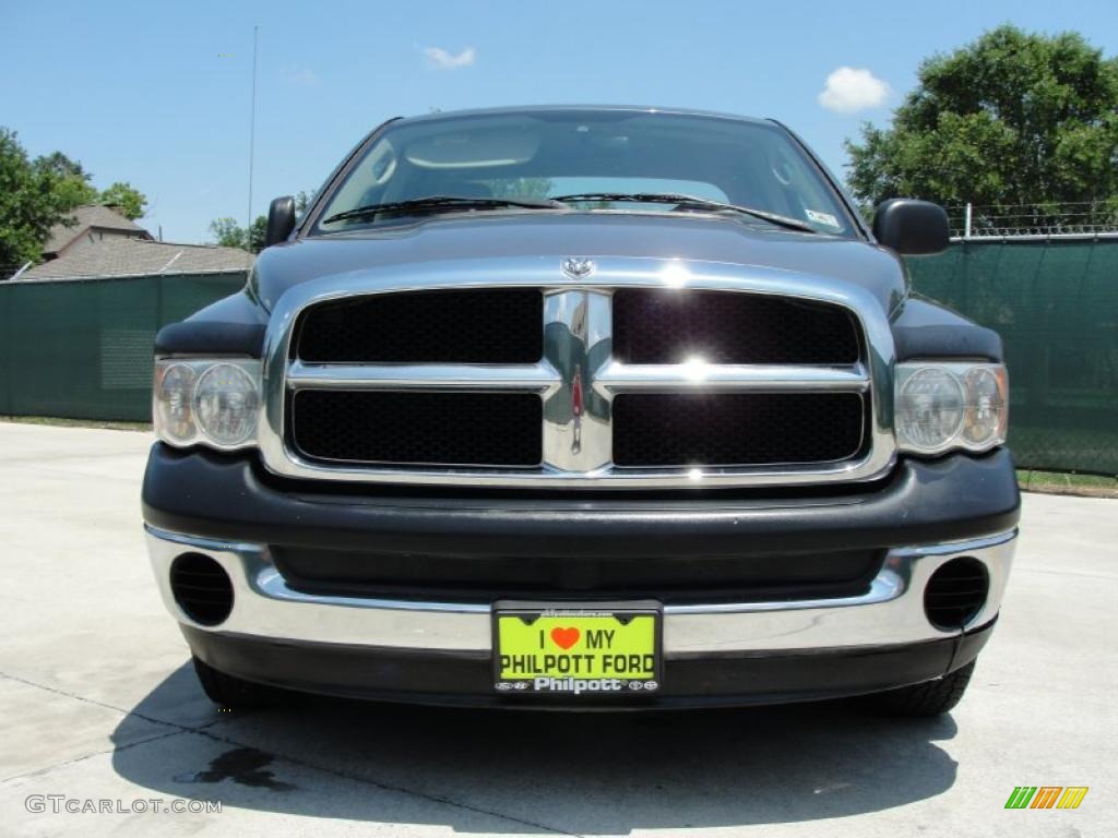 2004 Ram 1500 SLT Quad Cab - Graphite Metallic / Dark Slate Gray photo #9