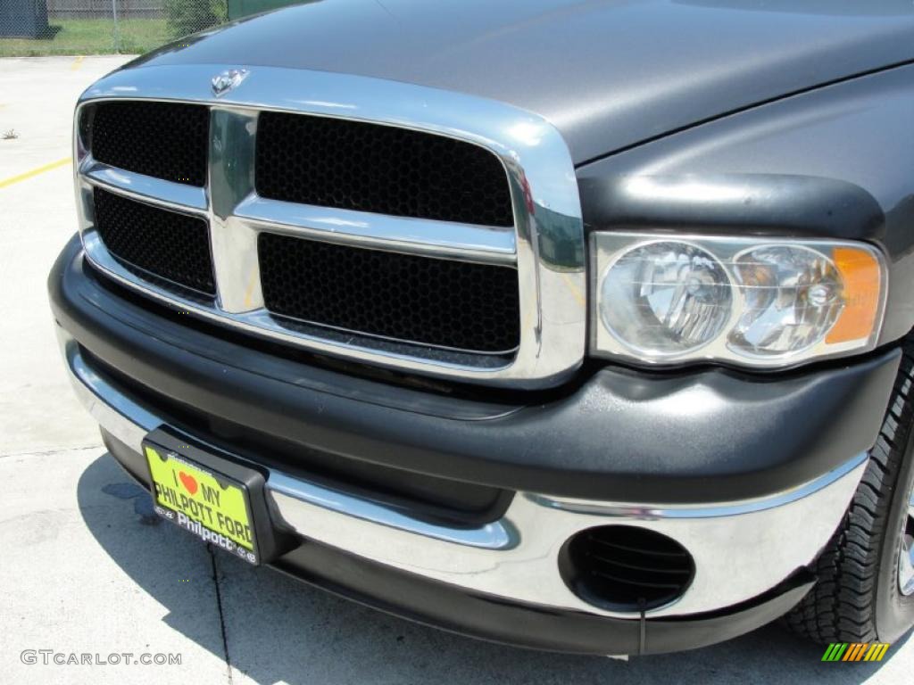 2004 Ram 1500 SLT Quad Cab - Graphite Metallic / Dark Slate Gray photo #11