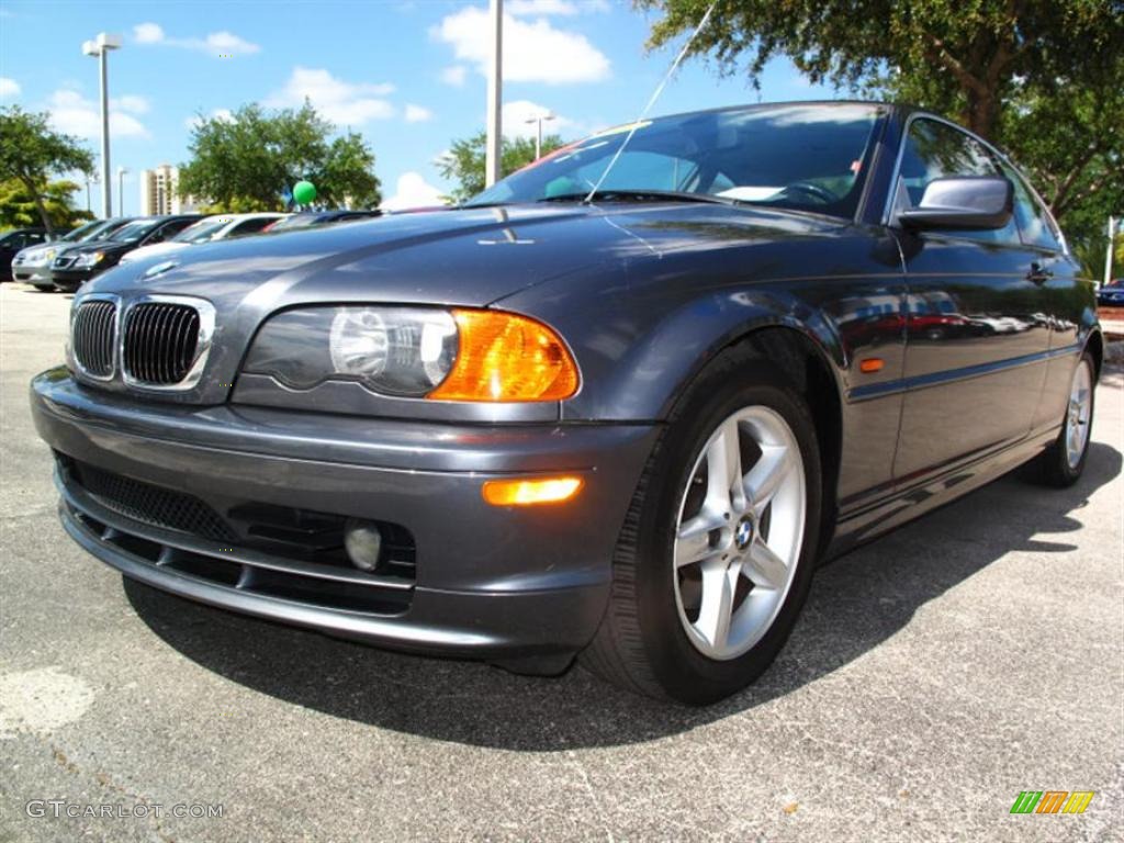 2000 3 Series 328i Coupe - Steel Grey Metallic / Grey photo #6