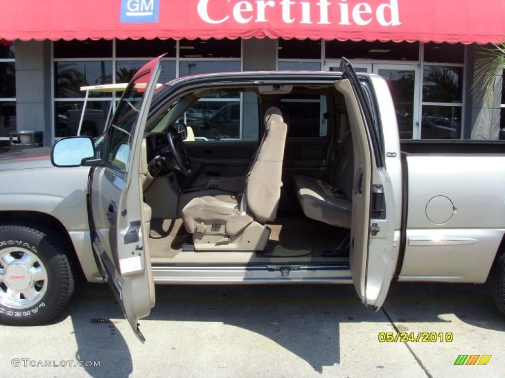 2001 Sierra 1500 SLE Extended Cab - Pewter Metallic / Neutral photo #2