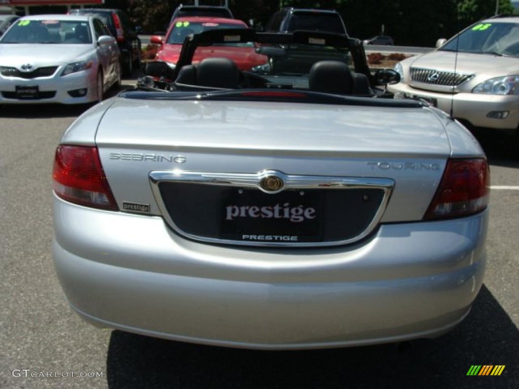 2004 Sebring Touring Convertible - Bright Silver Metallic / Black photo #6