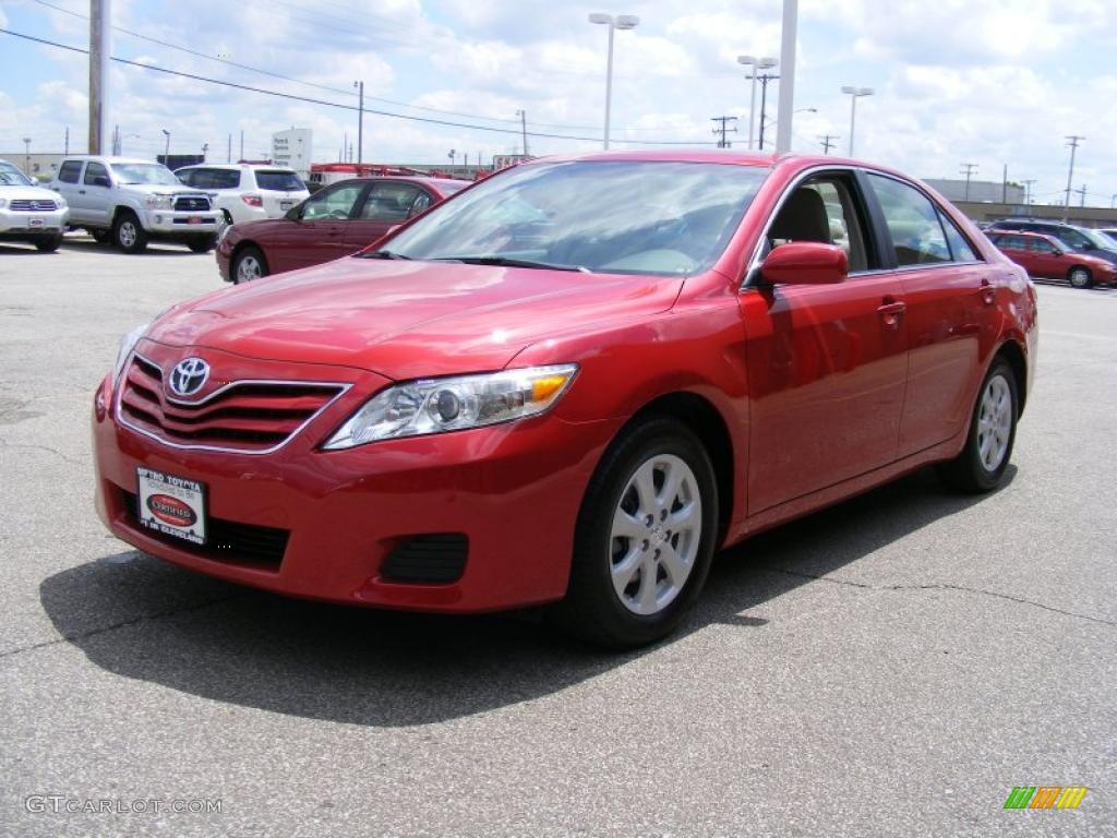 2010 Camry LE - Barcelona Red Metallic / Bisque photo #7