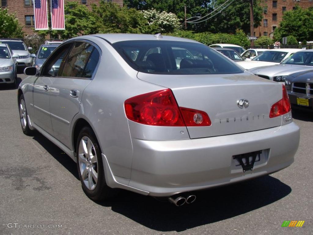 2006 G 35 x Sedan - Liquid Platinum Metallic / Graphite photo #7