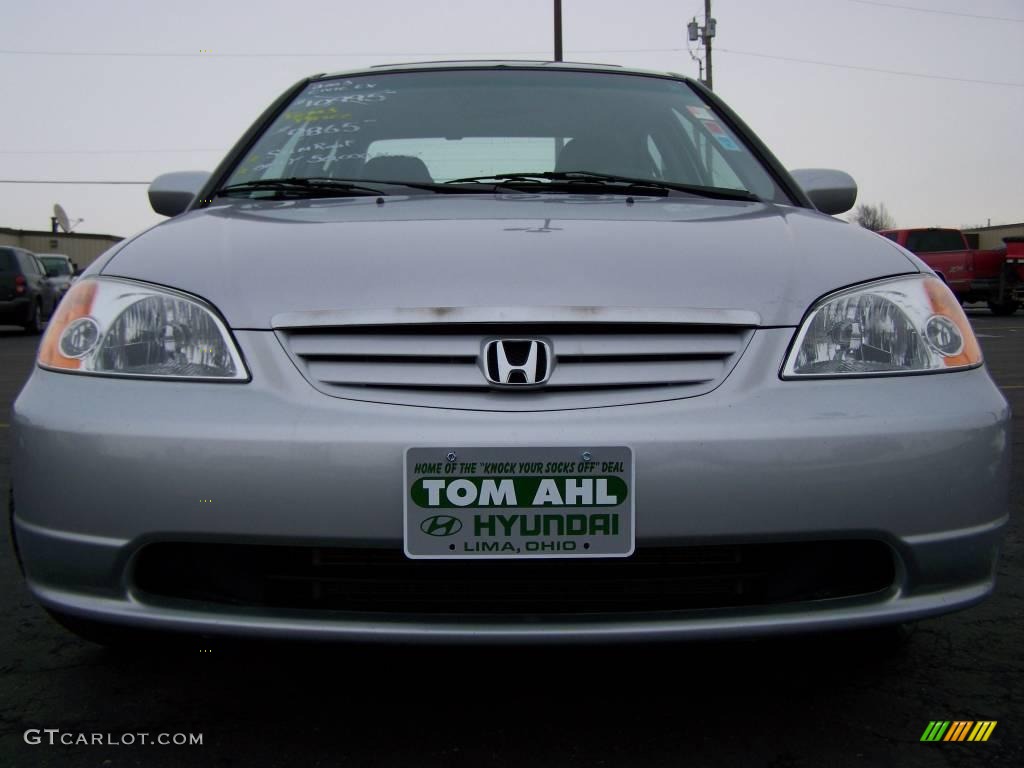 2003 Civic EX Sedan - Satin Silver Metallic / Gray photo #2