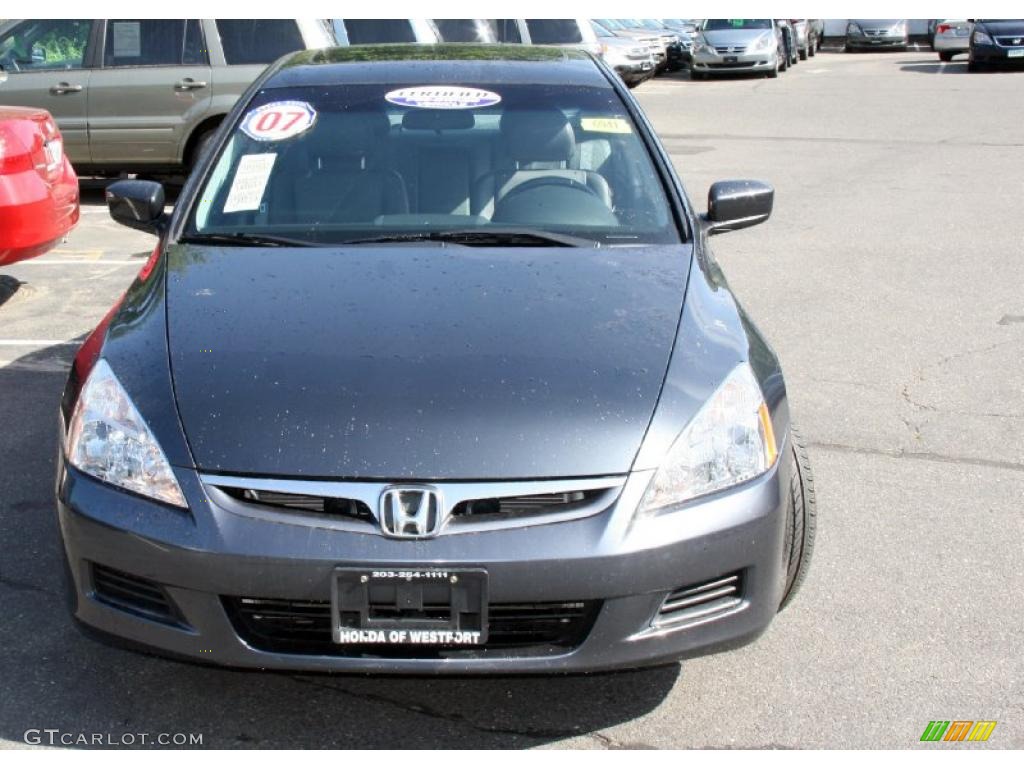 2007 Accord EX Sedan - Graphite Pearl / Gray photo #2