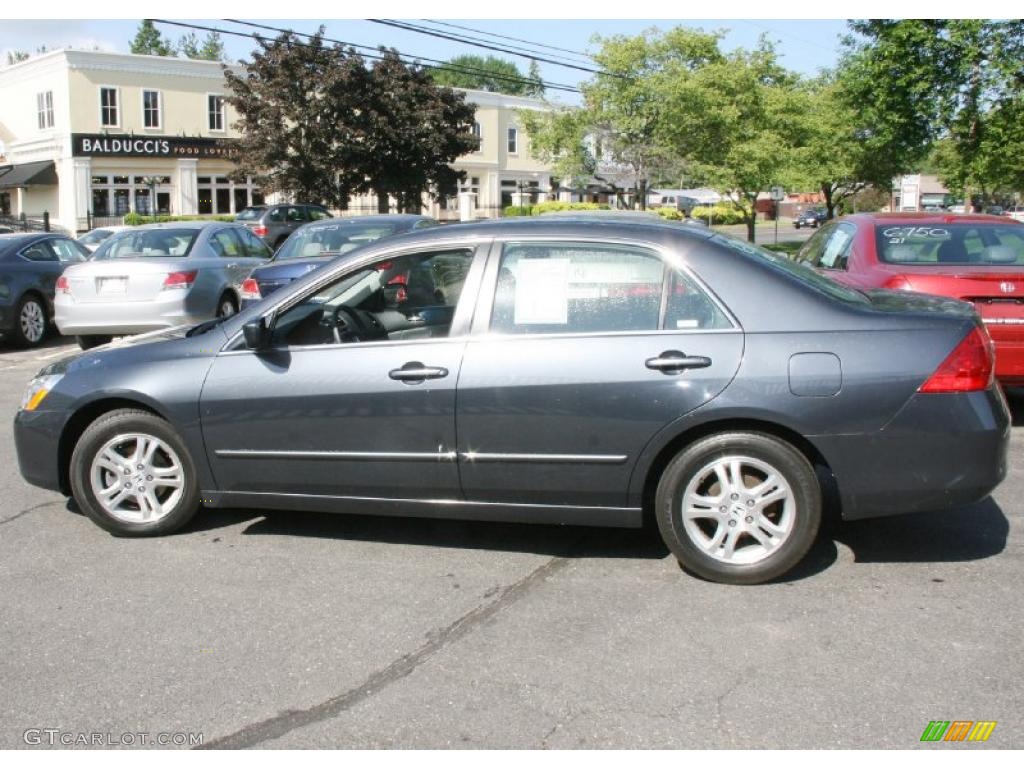 2007 Accord EX Sedan - Graphite Pearl / Gray photo #9