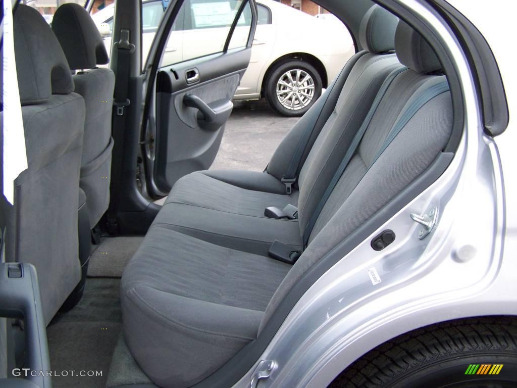 2003 Civic EX Sedan - Satin Silver Metallic / Gray photo #7