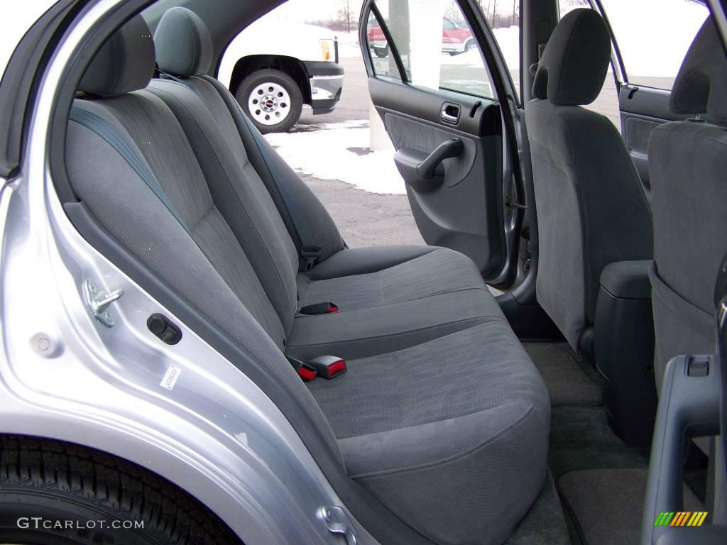 2003 Civic EX Sedan - Satin Silver Metallic / Gray photo #8
