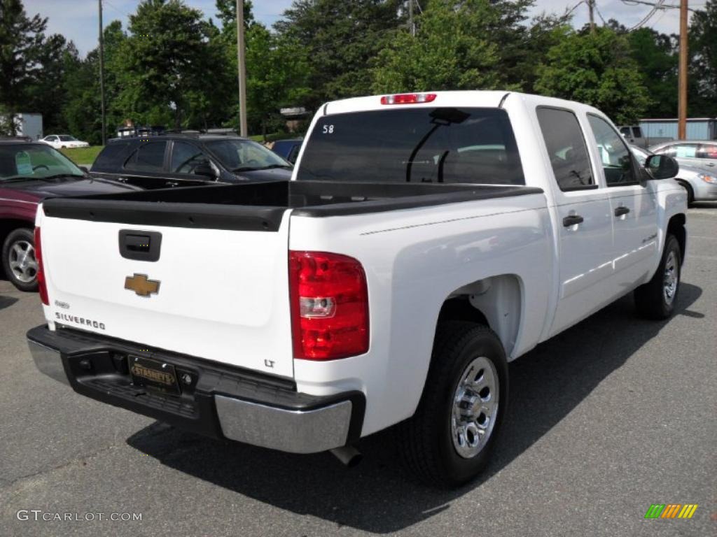 2008 Silverado 1500 LT Crew Cab - Summit White / Light Titanium/Ebony Accents photo #4