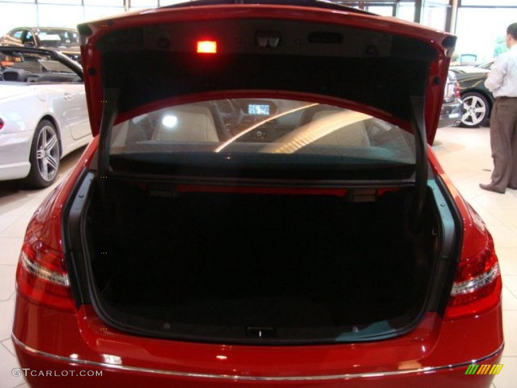 2010 E 350 Coupe - Mars Red / Almond Beige photo #14