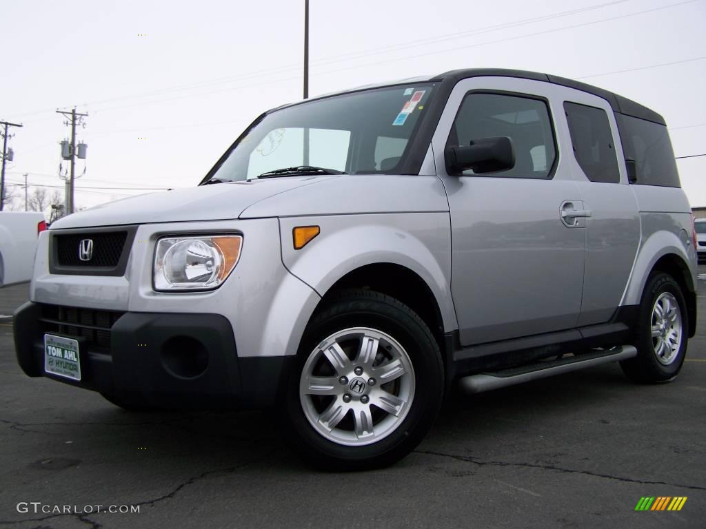 2006 Element EX-P AWD - Alabaster Silver Metallic / Gray/Blue photo #1