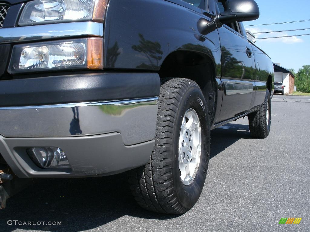 2004 Silverado 1500 LS Regular Cab 4x4 - Dark Gray Metallic / Dark Charcoal photo #2