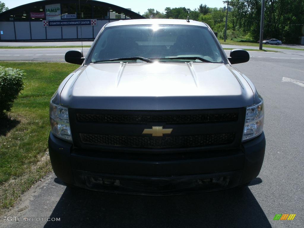 2008 Silverado 1500 Work Truck Crew Cab 4x4 - Graystone Metallic / Dark Titanium photo #2