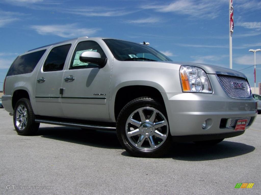 2010 Yukon XL Denali AWD - Pure Silver Metallic / Ebony photo #1