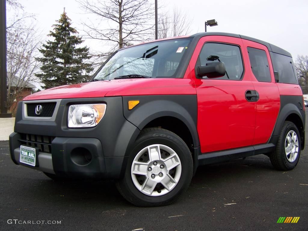 2006 Element LX - Rallye Red / Black/Gray photo #1