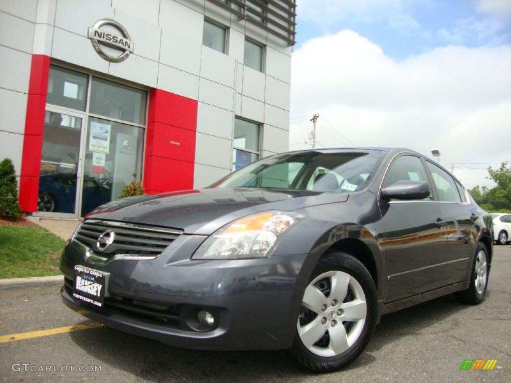 2007 Altima 2.5 S - Dark Slate Metallic / Blond photo #1