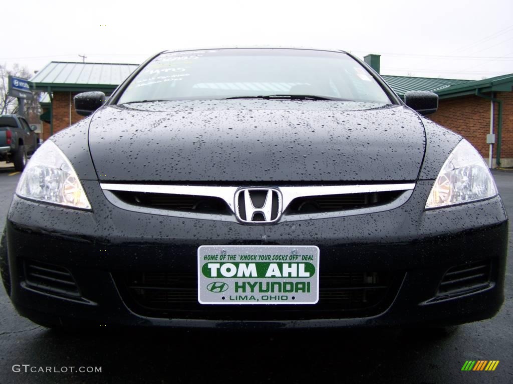 2007 Accord SE V6 Sedan - Nighthawk Black Pearl / Ivory photo #3