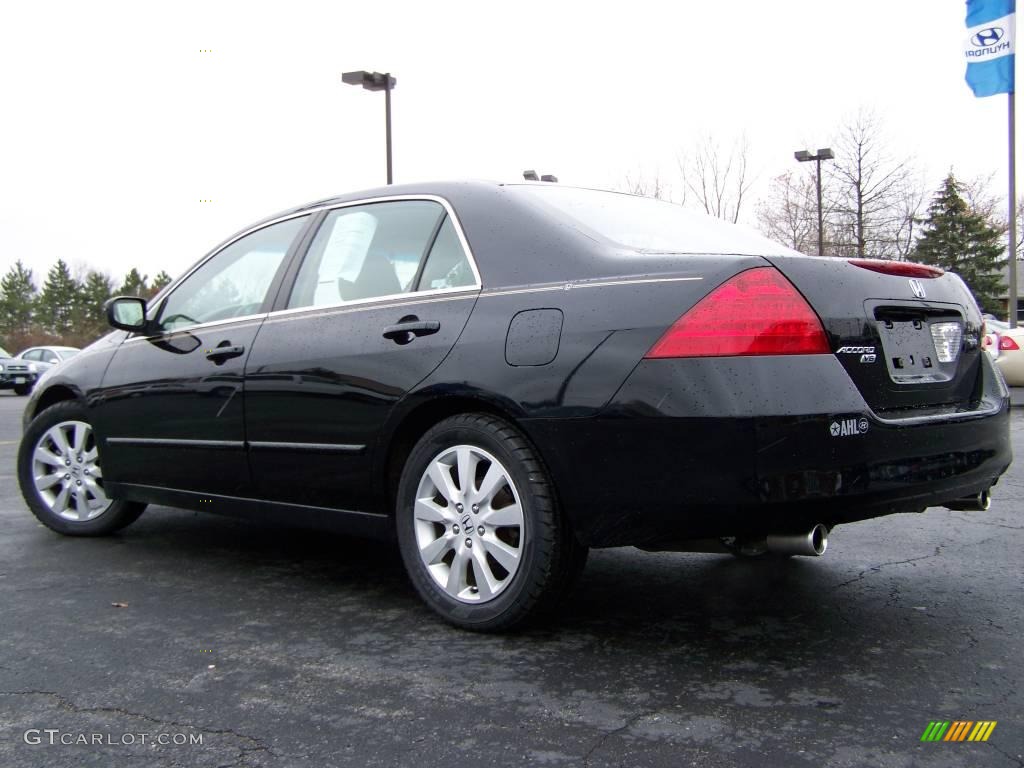 2007 Accord SE V6 Sedan - Nighthawk Black Pearl / Ivory photo #6