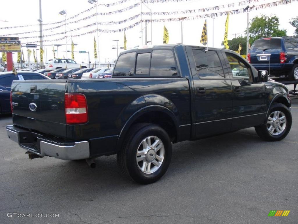 2004 F150 XLT SuperCrew - Aspen Green Metallic / Tan photo #6