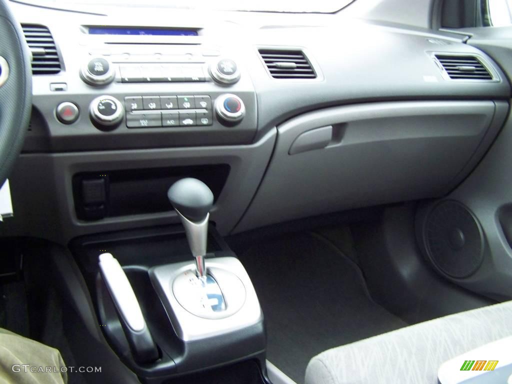 2007 Civic EX Coupe - Galaxy Gray Metallic / Gray photo #17